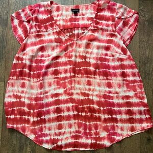 TORRID | Tie-dye V-neck blouse